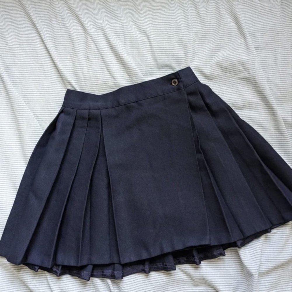 Vintage Pleated Tennis Mini Skirt